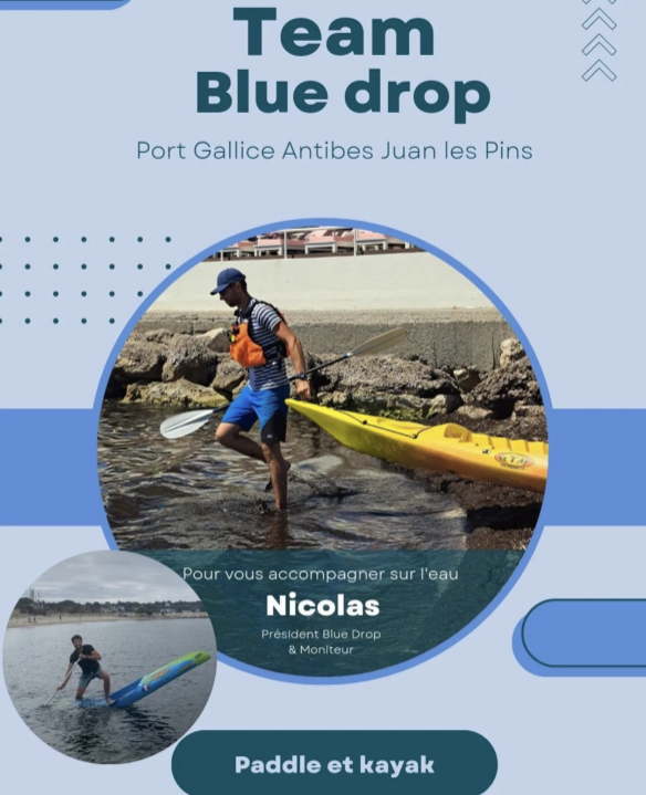 BLUE DROP Sortie en kayak Antibes